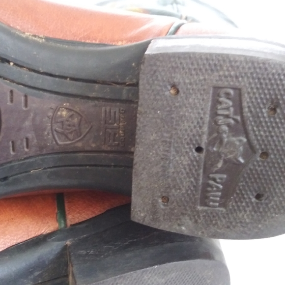 Ariat cat's paw ats equipped leather cowboy boots - Picture 6 of 8